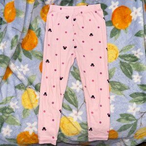Girls Disney Pink Pajama Pants with Minnie Mouse Design. Kids/Girls size 6.